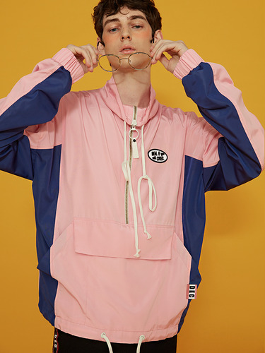 [70%]DIM. PATCH COLOR ANORAK_PINK