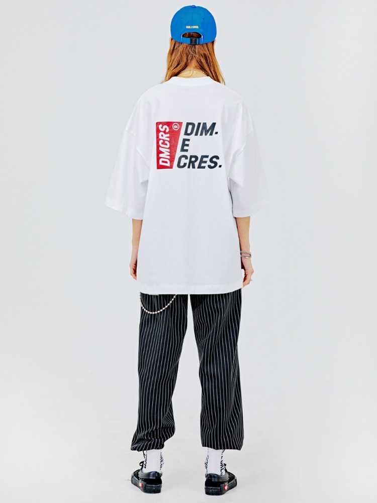 [20%]DMCRS boarding graphic T-shirts_white