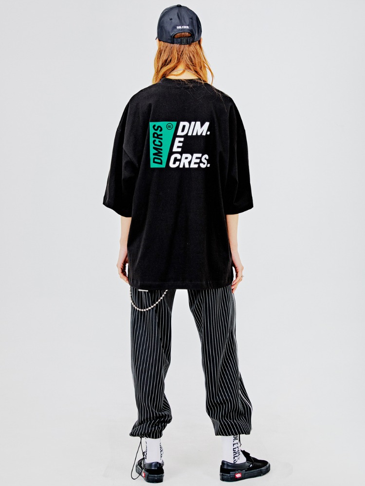 [20%]DMCRS boarding graphic T-shirts_black